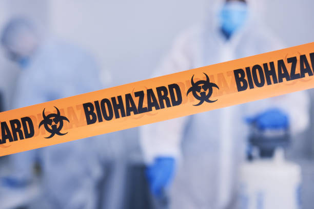 Professional Biohazard Cleanup technician working in Athens, TX